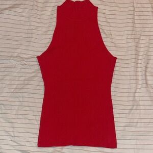 Red Sleeveless Women's Top
